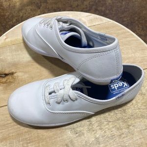 Keds White Leather Upper Shoes